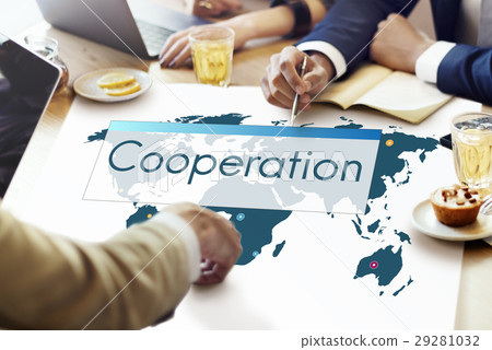 Cooperation Global Connection Management Icon 29281032