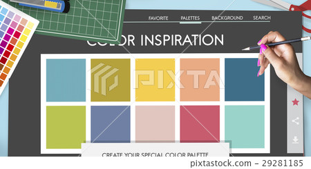 Colour Shade Design Colourful Palette Concept Colour Shade Design Colourful Palette Concept 29281185