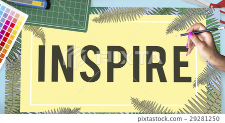 Inspire Positive Thinking Graphic Concept Inspire Positive Thinking Graphic Concept 29281250