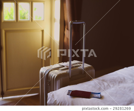 Luggage Passport Airplane Ticket Fligt Travel Luggage Passport Airplane Ticket Fligt Travel 29281269