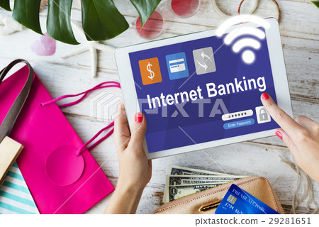 Internet Banking Transaction Financial Icon Internet Banking Transaction Financial Icon 29281651