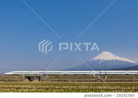 Tokaido Shinkansen and Mount Fuji 29282565