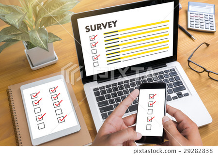 businessman SURVEY and Results Analysis Concept businessman SURVEY and Results Analysis Concept 29282838
