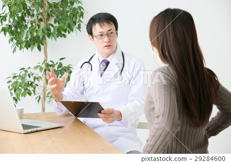醫生和女性患者檢查 29284600