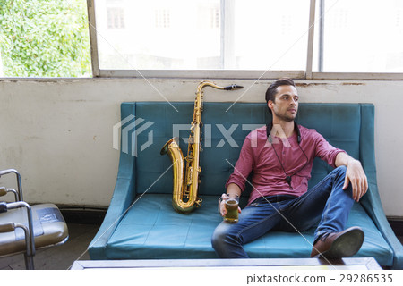 Saxophone Symphony Musician Jazz Instrument Concept 29286535