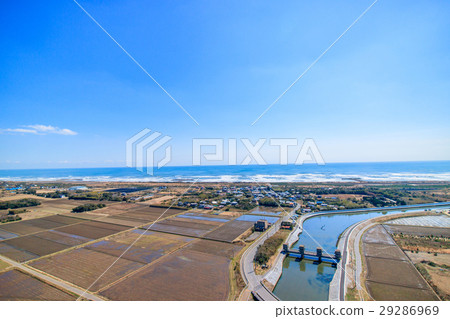 Aki City Yoshizaki Asahi shi Jinguji Temple附近的空中 29286969