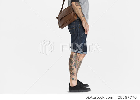 Tattooed Man Messenger Bag 29287776