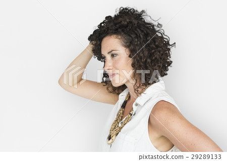 Caucasian Woman Casual Side View 29289133