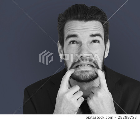 Business Attire Man Silly Sad Face 29289758