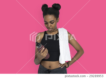 Young Women Hands Hold Water Bottle Studio 29289953