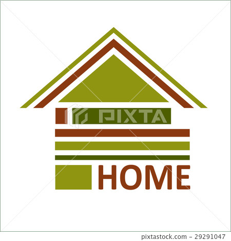 Real estate symbols - roofs of houses and Real estate symbols - roofs of houses and 29291047