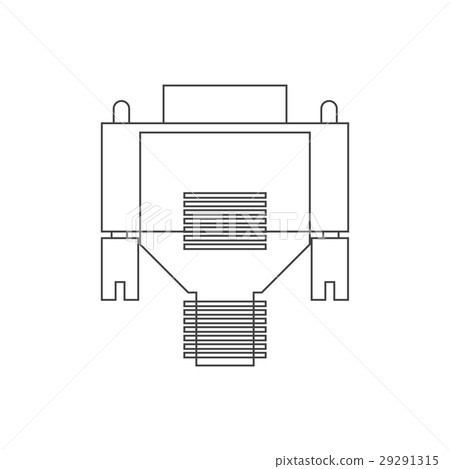 VGA cable illustration-插圖素材 [29291315] - PIXTA圖庫