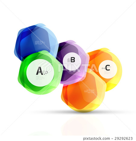 Glass modern geometrical hexagon abstract 29292623