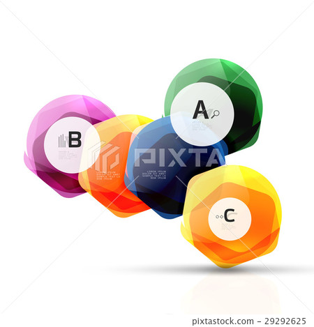 Abstract geometrical hexagon banner Abstract geometrical hexagon banner 29292625