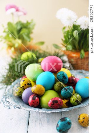 Multicolored Easter eggs 29292775