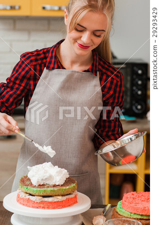 Chef on kitchen cooking sweet dessert. Cookery. Chef on kitchen cooking sweet dessert. Cookery. 29293429