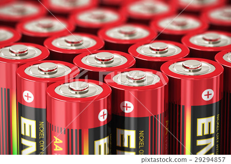 Macro view of AA batteries Macro view of AA batteries 29294857