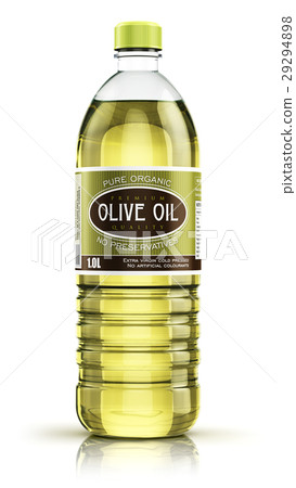 Plastic bottle with olive oil 29294898