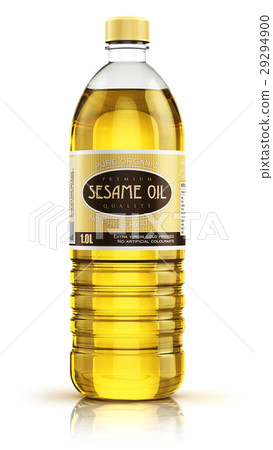 Plastic bottle with sesame seed oil 29294900