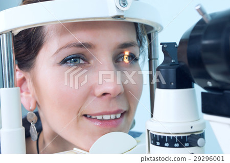 Checking eyesight in a clinic of the future 29296001