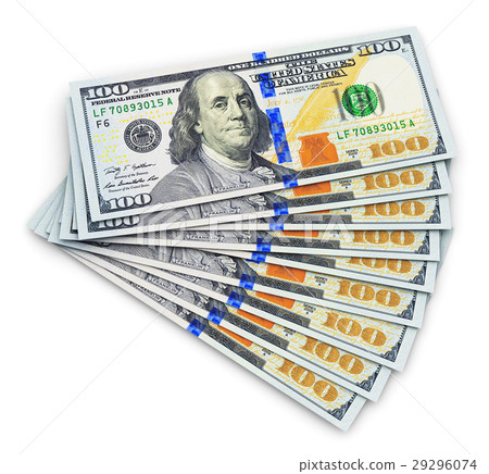 New 100 US dollar banknotes 29296074