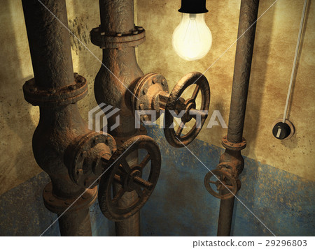 Old grunge abandoned interior 29296803