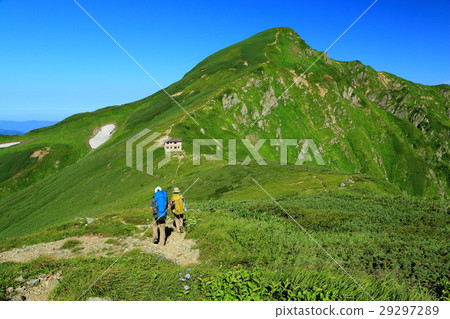 前往Iidehoku山/北山的登山者。 29297289