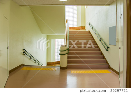 School's stairway landing School's stairway landing 29297721