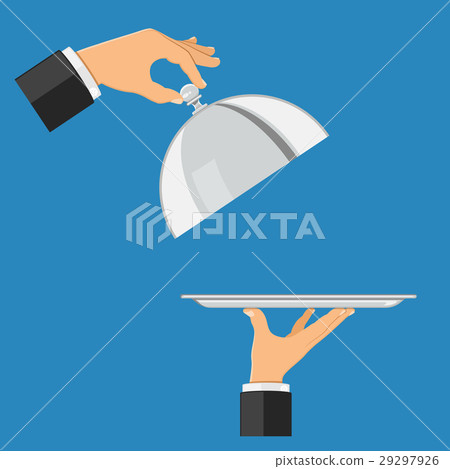 hands with tray and cover 29297926