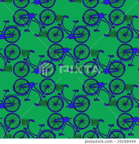 Bicycle with Cart 29298449