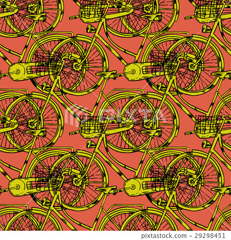 Bicycle with Cart 29298451