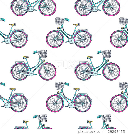 Bicycle with Cart 29298455