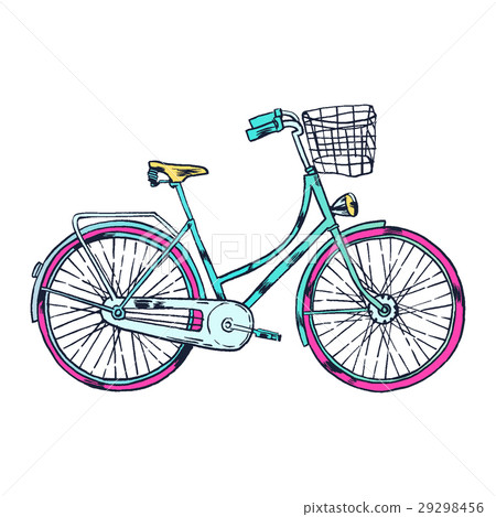 Bicycle with Cart 29298456