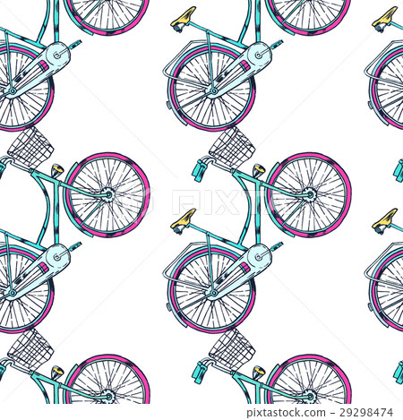 Bicycle with Cart 29298474