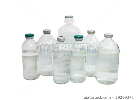 bottle with a solution for injection 29299375