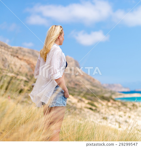 Free Happy Woman Enjoying Sun on Vacations. Free Happy Woman Enjoying Sun on Vacations. 29299547