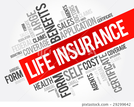 LIFE Insurance word cloud collage 29299642