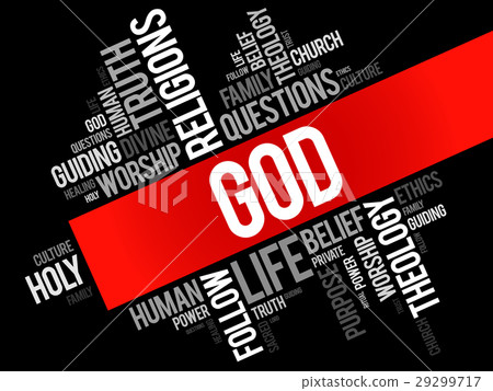 GOD word cloud collage GOD word cloud collage 29299717