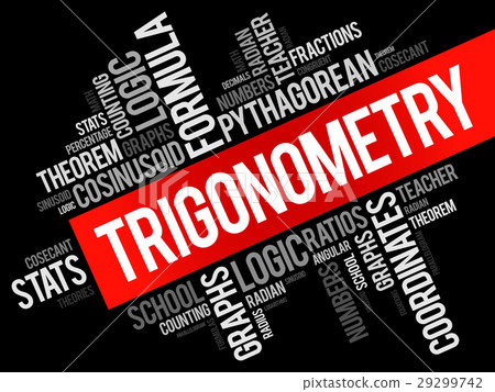 Trigonometry word cloud collage Trigonometry word cloud collage 29299742