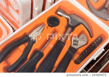 Set of tools in tool box Set of tools in tool box 29300975