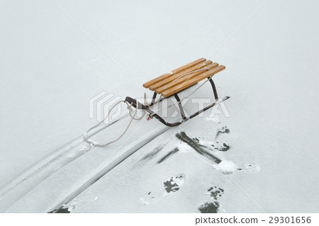 Sledge on a frozen lake Sledge on a frozen lake 29301656