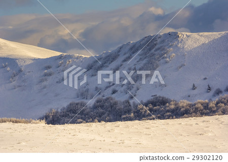 Winter mountain scenery in Bieszczady mountains Winter mountain scenery in Bieszczady mountains 29302120