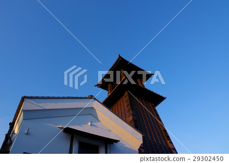 Bell of Kawagoe when taking a sunset From the bottom left of March, 2017 29302450