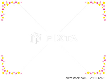 Line star decorative frame - Stock Illustration [29303268] - PIXTA