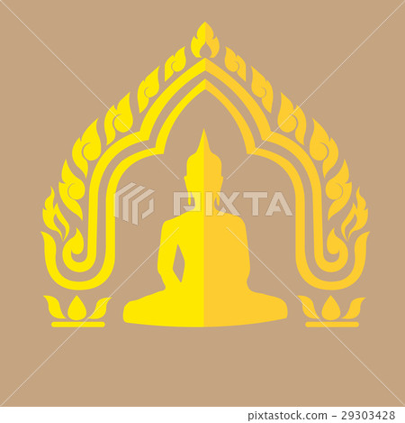buddha drawn Thai traditional 29303428
