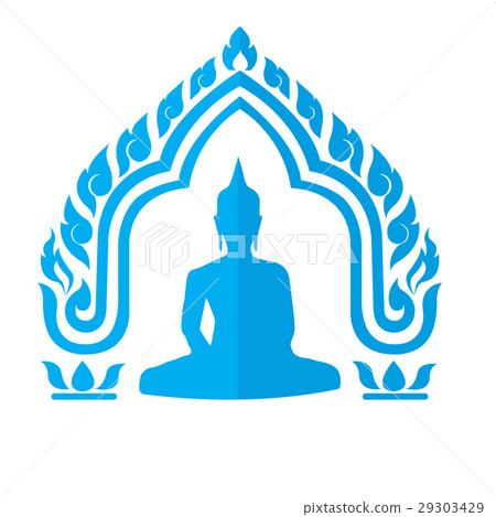 buddha drawn Thai traditional 29303429