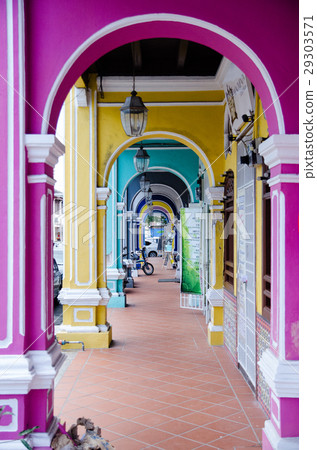 Color architecture narrow streets Color architecture narrow streets 29303571