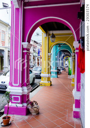 Color architecture narrow streets Color architecture narrow streets 29303574