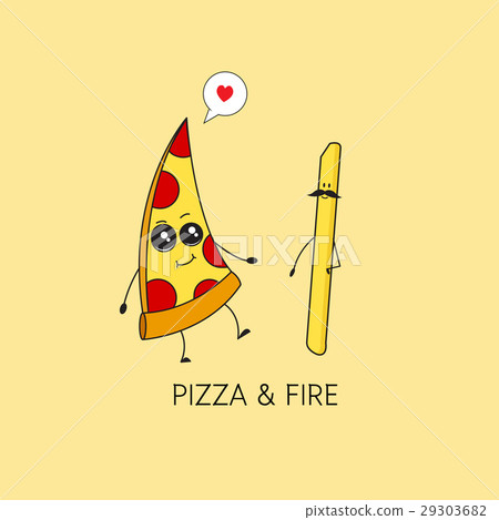 Cartoon pizza giving thumb up (pizza) Cartoon pizza giving thumb up (pizza) 29303682