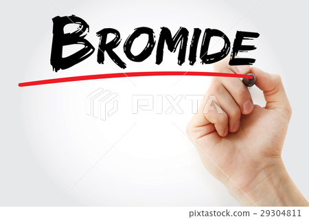 Hand writing Bromide with marker Hand writing Bromide with marker 29304811